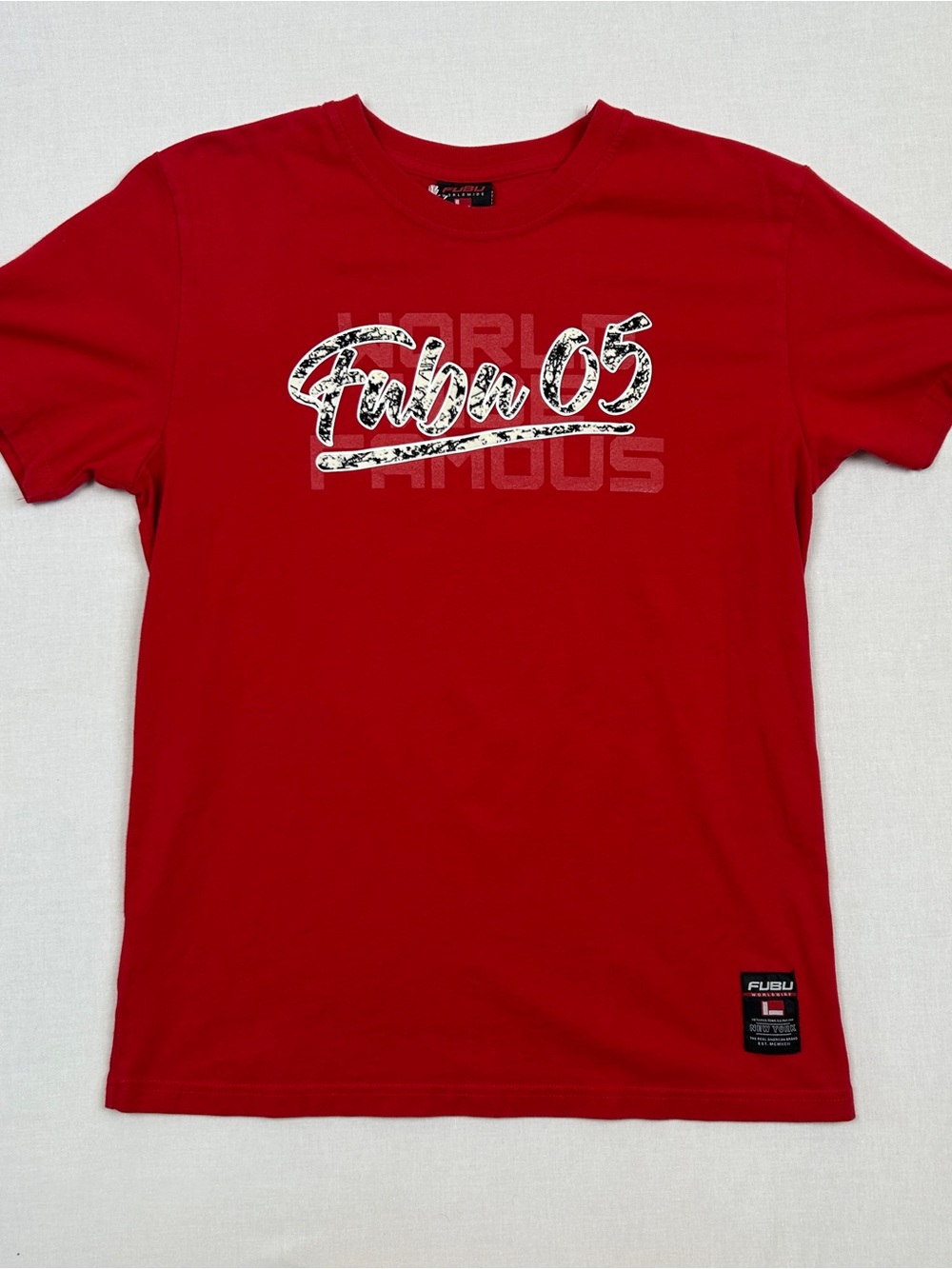 Vintage 00s Red Fubo Y2k Tee